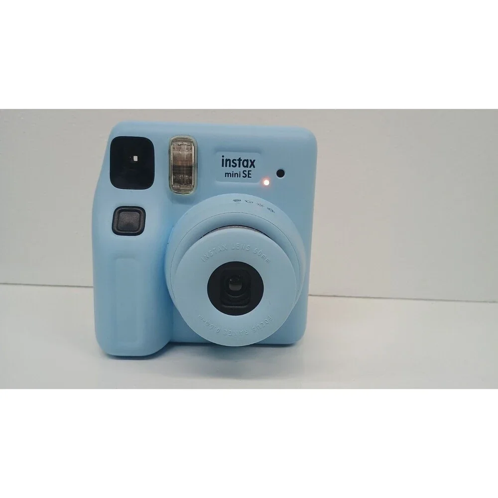 FujiFilm INSTAX Mini SE Instant Camera Light Blue Tested & Works Pre-owned - Picture 5 of 6